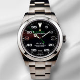 Rolex Air King 40mm Black Dial Steel Mens Watch 116900
